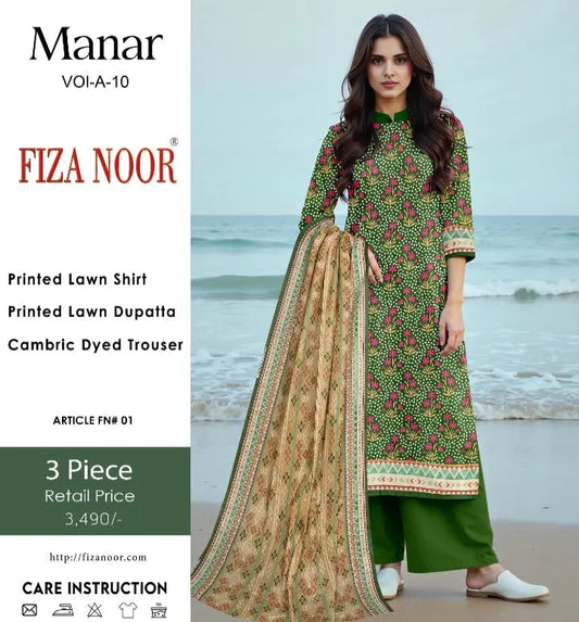 Unstitched Print Lawn 3 Piece My Store