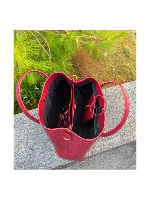 Maroon Satchel Handbag My Store