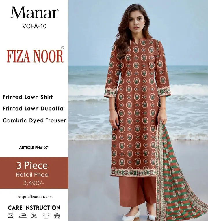 Unstitched Print Lawn 3 Piece My Store