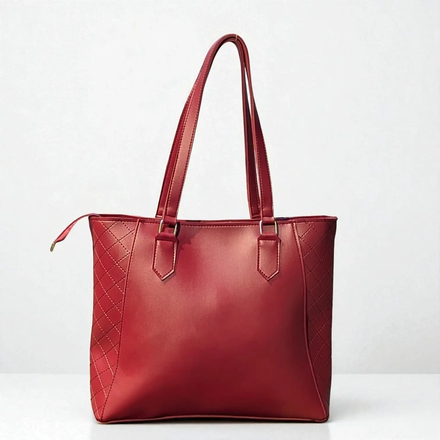 Luxe Elegance Maroon Tote Bag – Women’s Fashion Shoulder Bag My Store