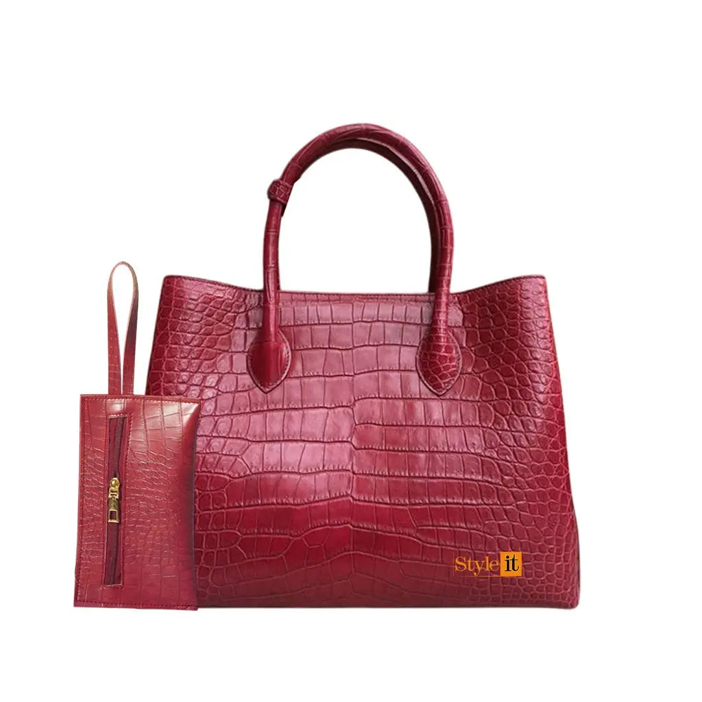 Maroon Satchel Handbag My Store