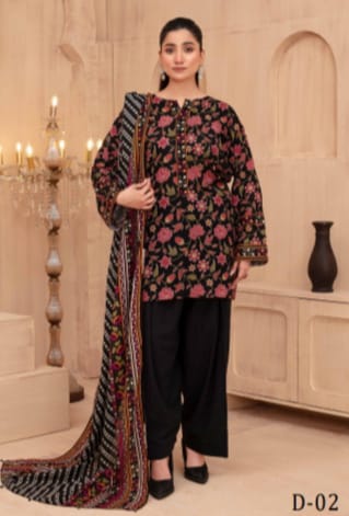 Digital Print Khaddar Unstitched 3 Piece My Store