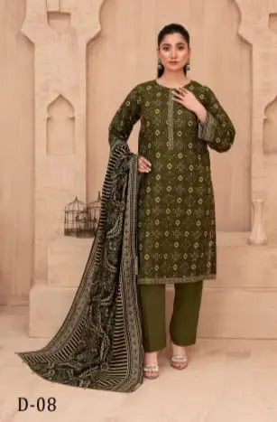 Digital Print Khaddar Unstitched 3 Piece My Store