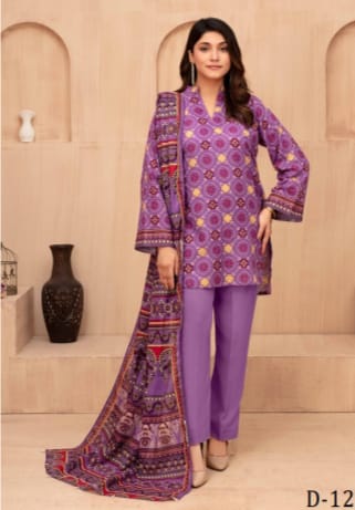 Digital Print Khaddar Unstitched 3 Piece My Store