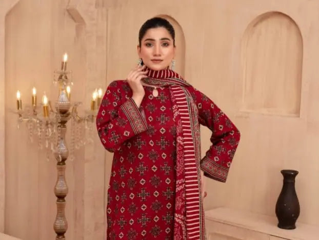 Digital Print Khaddar Unstitched 3 Piece My Store