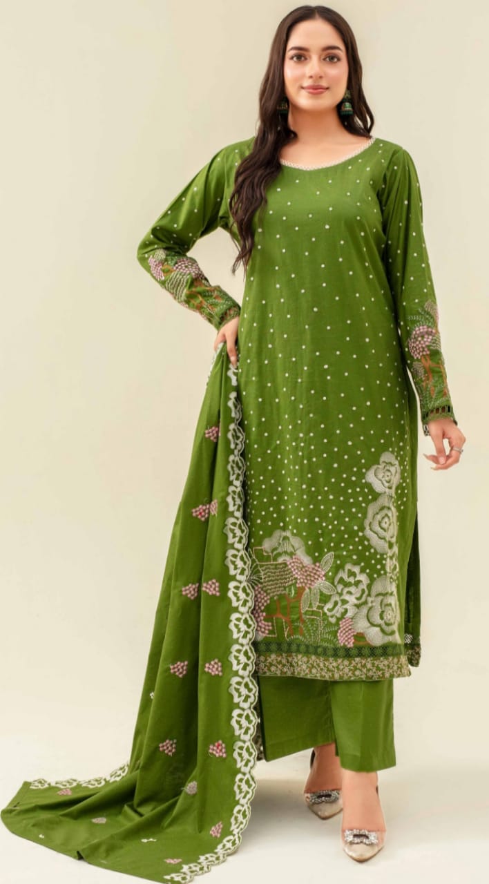 3 Piece Karandi Dyed based Embroidered Multi Neps My Store