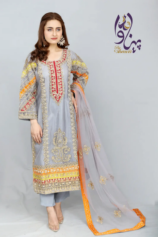 Luxury Embroidered 3 Piece Suit My Store