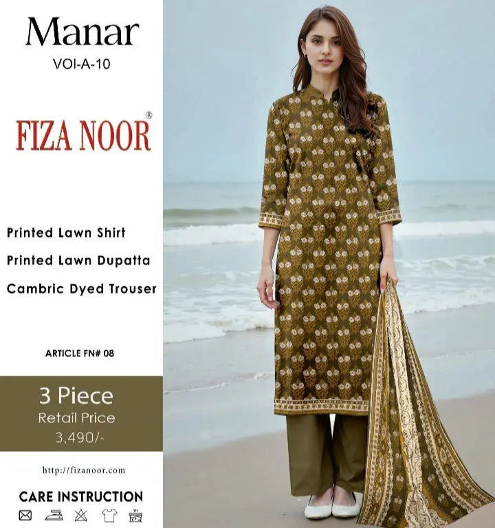 Unstitched Print Lawn 3 Piece My Store