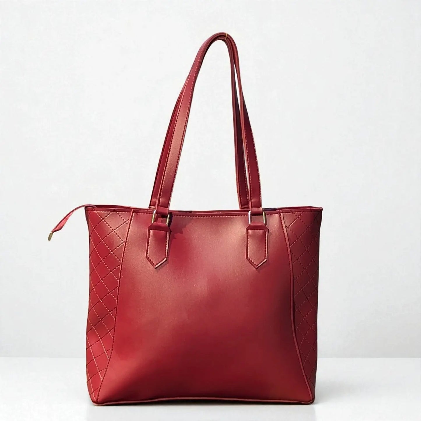 Luxe Elegance Maroon Tote Bag – Women’s Fashion Shoulder Bag My Store