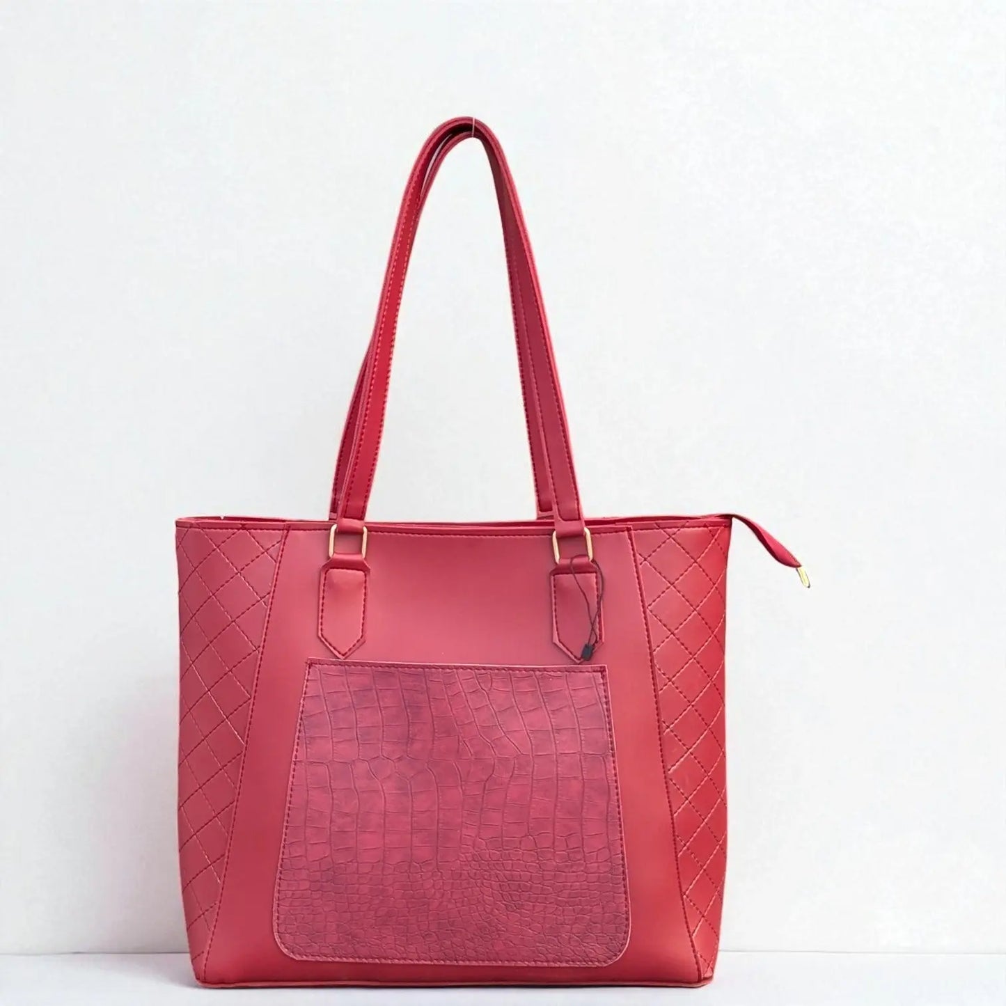 Luxe Elegance Maroon Tote Bag – Women’s Fashion Shoulder Bag My Store
