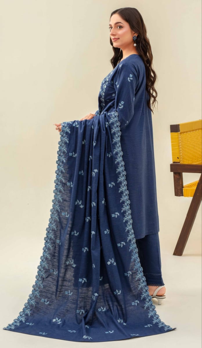 3 Piece Karandi Dyed based Embroidered Multi Neps My Store